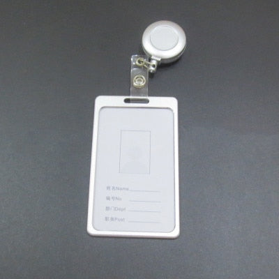 Retractable Badge Reel Pull ID Card Badge Holder with Horizontal