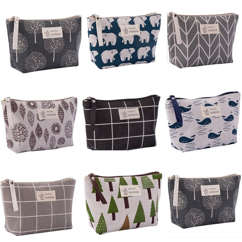 HOT Fashion Canvas Pencil Bag Stationery School & Office Storage Case Bags Pouch Cosmetic Phone Coin Travel Wash Organizer Bag