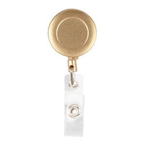 1 Set Aluminum Alloy Card Holder with ABS Retractable Badge Reel Pull ID Card Badge Holder