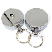 Load image into Gallery viewer, 1 Set Aluminum Alloy Card Holder with ABS Retractable Badge Reel Pull ID Card Badge Holder