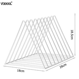 Solid 9 Grid File Storage Shelf Book Stand Desktop Nordic Wrought Iron File Book Holder Office Desk Storage Book Organizer