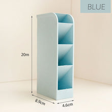 Load image into Gallery viewer, Multi-function 4 Grid Desktop Pen Holder Office School Storage Case made by eco-friendly wheat straw Desk Pen Pencil Organizer