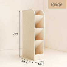 Load image into Gallery viewer, Multi-function 4 Grid Desktop Pen Holder Office School Storage Case made by eco-friendly wheat straw Desk Pen Pencil Organizer
